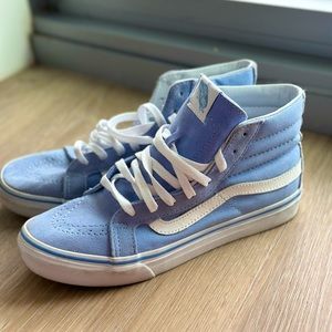 Vans Canvas SK8-Hi shoe light blue high top women’s size 8